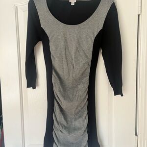 Guess Black and Gray Long Sleeve Dress